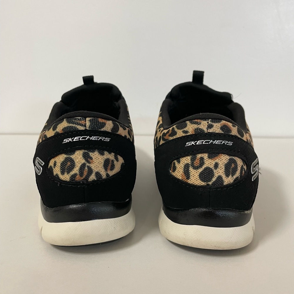 Skechers Gratis Wild Vibes Animal Print Leopard Sneaker - Picture 4 of 6